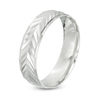 Thumbnail Image 1 of 6mm Diamond-Cut Arrow Band in Sterling Silver - Size 10