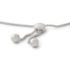 Thumbnail Image 2 of Sterling Silver Diamond Accent Lowercase "love" Bolo Bracelet - 9.5"