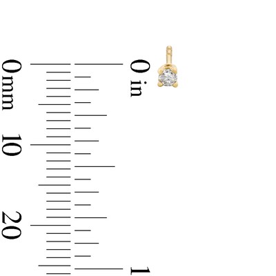 1/10 CT. T.W. Diamond Solitaire Stud Earrings in 10K Gold