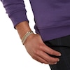 Thumbnail Image 4 of 1 CT. T.W. Diamond Pavé Curb Link Bracelet in Sterling Silver with 14K Gold Plate - 8.75"