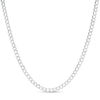 Thumbnail Image 0 of 060 Gauge Bevelled Curb Chain Necklace in 10K Hollow White Gold - 18"