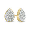 Thumbnail Image 1 of 1/5 CT. T.W. Composite Diamond Teardrop Stud Earrings in 10K Gold