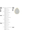 Thumbnail Image 2 of 1/5 CT. T.W. Composite Diamond Teardrop Stud Earrings in 10K Gold