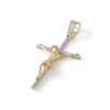 Thumbnail Image 1 of 1/3 CT. T.W. Diamond Crucifix Necklace Charm in 10K Gold