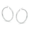 Thumbnail Image 0 of 4 x 55mm Tube Hoop Earrings in Hollow Sterling Silver