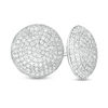 Thumbnail Image 1 of Cubic Zirconia Pavé Dome Stud Earrings in Sterling Silver