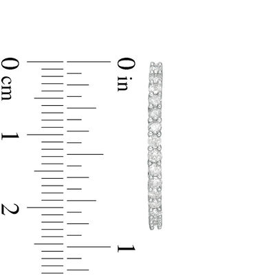 1 CT. T.W. Diamond Inside-Out Hoop Earrings in Sterling Silver