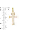 Thumbnail Image 2 of Cubic Zirconia Ankh Cross Necklace Charm in 10K Gold