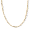 Thumbnail Image 0 of Made in Italy 075 Gauge Diamond-Cut Mariner Chain Necklace in 10K Hollow Gold - 20"