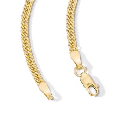 10K Hollow Gold Curb Chain Made in Italy