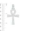 Thumbnail Image 4 of Cubic Zirconia Ankh Cross Necklace Charm in Solid Sterling Silver
