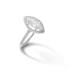 Thumbnail Image 2 of Marquise Cubic Zirconia Frame Ring in Solid Sterling Silver -  Size 7