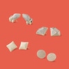 Thumbnail Image 2 of Cubic Zirconia Composite Concave Square Stud Earrings in 14K Gold