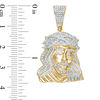 Thumbnail Image 1 of 1/2 CT. T.W. Diamond Jesus Head Necklace Charm in 10K Gold