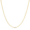 040 Gauge Diamond-Cut Oval Link Chain Necklace in 10K Gold - 18"