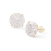 Thumbnail Image 0 of 12mm Cubic Zirconia Solitaire Stud Earrings in 10K Gold