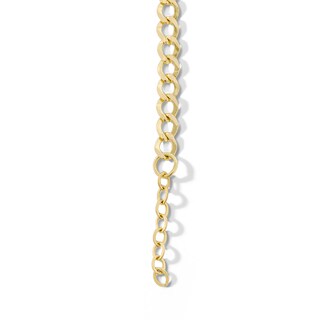 Child's 10K Solid Gold Double Heart Accent ID Bracelet - 5.5 + 0.5"