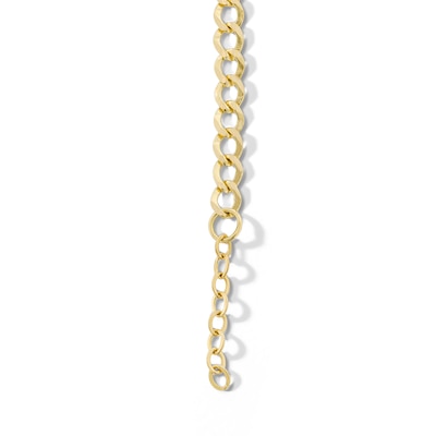 Child's 10K Solid Gold Double Heart Accent ID Bracelet - 5.5 + 0.5"