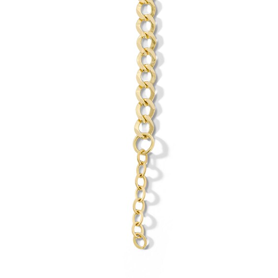 Child's 10K Solid Gold Double Heart Accent ID Bracelet - 5.5 + 0.5"