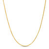 080 Gauge Diamond-Cut Round Box Chain Necklace in 10K Gold - 18"