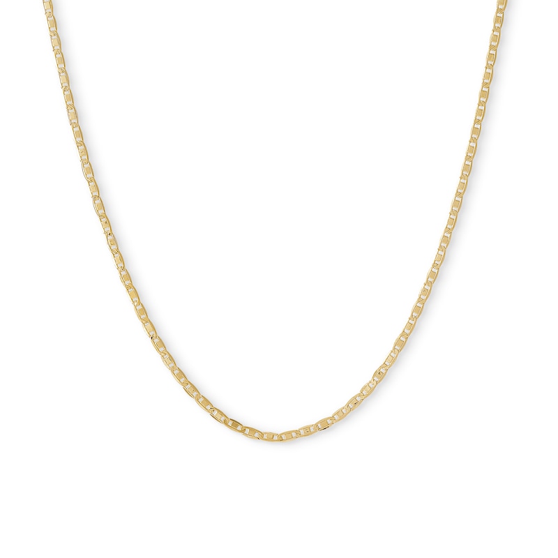 10K Hollow Gold Valentino Chain - 20"