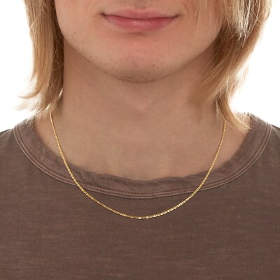 10K Hollow Gold Valentino Chain - 20"