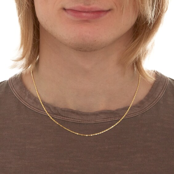 10K Hollow Gold Valentino Chain - 20"