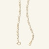 Thumbnail Image 2 of 060 Gauge Figaro Chain Necklace in 10K Hollow Gold - 24"