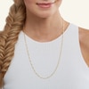 Thumbnail Image 3 of 060 Gauge Figaro Chain Necklace in 10K Hollow Gold - 24"