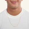 Thumbnail Image 4 of 060 Gauge Figaro Chain Necklace in 10K Hollow Gold - 24"