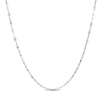 Sterling Silver Hammered Forzentina Chain Made in Italy - 18"
