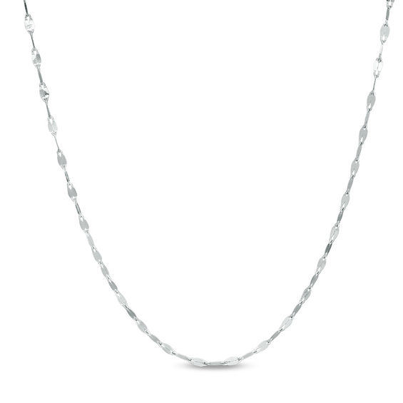 Sterling Silver Hammered Forzentina Chain Made in Italy