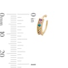Thumbnail Image 3 of 14K Gold Multi-Colored CZ Nose Ring - 20G 5/16"
