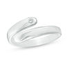 Thumbnail Image 1 of Sterling Silver CZ Bypass Adjustable Midi/Toe Ring