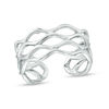 Thumbnail Image 1 of Sterling Silver Open Wave Adjustable Midi/Toe Ring