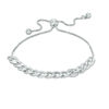 Thumbnail Image 1 of Polished Curb Chain Bolo Bracelet in Sterling Silver - 9.5&quot;