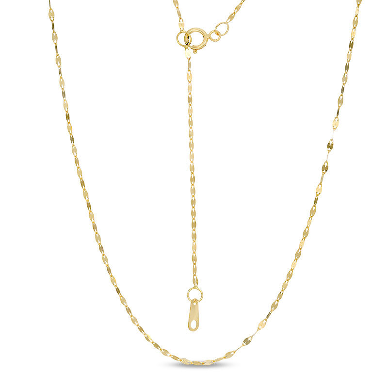  10K Solid Gold Chain Necklace Extender 2 Inch