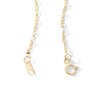 Thumbnail Image 3 of Made in Italy Child's 025 Gauge Hammered Forzentina Cable Chain Necklace in 10K Solid Gold - 15"