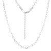 Child's 040 Gauge Heart-Shaped Link Chain Necklace in Sterling Silver - 15"