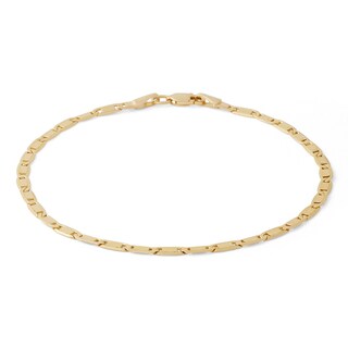 Gauge Valentino Chain Bracelet in 10K Hollow Gold