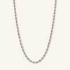 Thumbnail Image 0 of 024 Gauge Rope Chain Necklace in 10K Hollow White Gold - 22"
