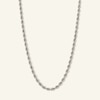 Thumbnail Image 1 of 024 Gauge Rope Chain Necklace in 10K Hollow White Gold - 22&quot;