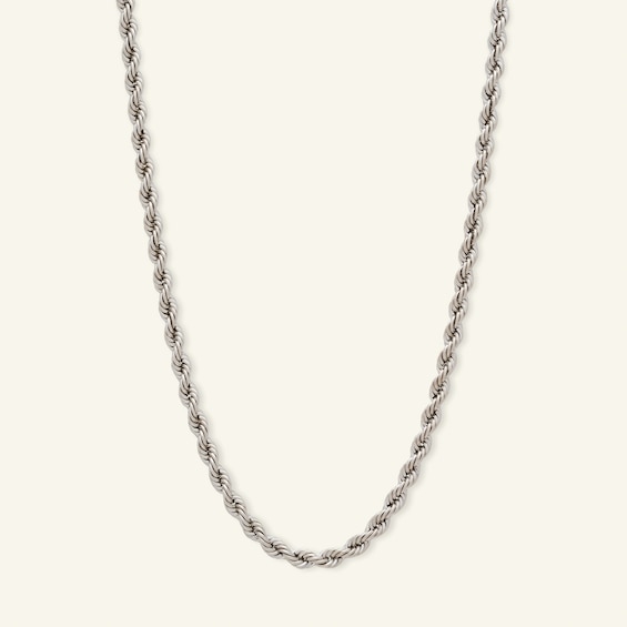 Gauge Rope Chain Necklace in 10K Hollow Gold
