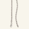 Thumbnail Image 1 of 024 Gauge Rope Chain Necklace in 10K Hollow White Gold - 22"
