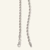Thumbnail Image 2 of 024 Gauge Rope Chain Necklace in 10K Hollow White Gold - 22&quot;