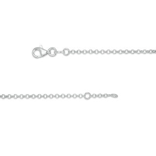 Child's Red Enamel Heart ID Bracelet in Sterling Silver - 6"