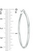 Thumbnail Image 2 of 14K Hollow White Gold Polished Hoops