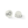 6mm Princess-Cut Iridescent Cubic Zirconia Solitaire Stud Earrings in Solid Sterling Silver