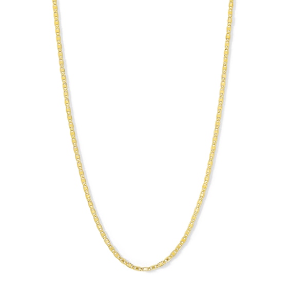 040 Gauge Diamond-Cut Valentino Chain Necklace in 14K Hollow Gold - 18"