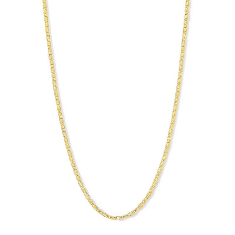 14K Hollow Gold Diamond-Cut Valentino Chain - 18"